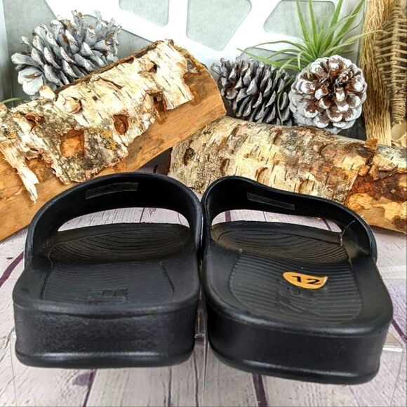 Fila SLEEK SLIDE LT Black Slip-On Athletic Sandals - Picture 5 of 8